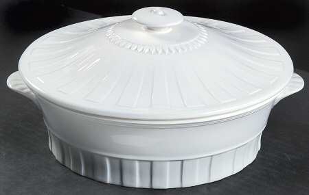 Colosseum (Whiteware) Oval Covered Vegetable