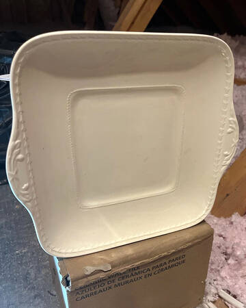 Colonial Square Handled Cake Plate