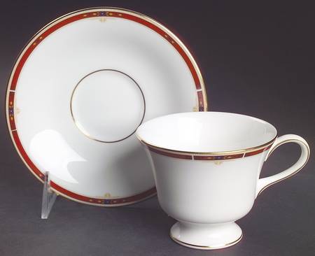 Colorado Victoria Shape Footed Cup & Saucer Set