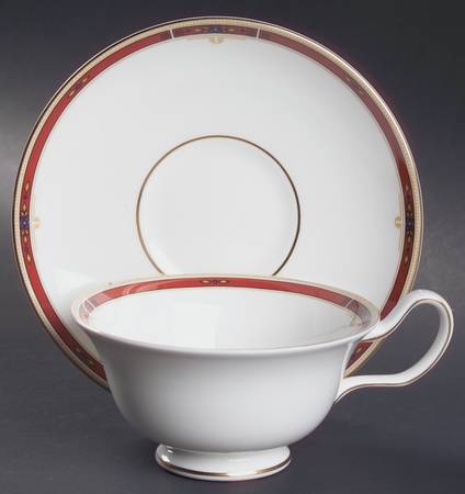 Colorado Peony Shape Footed Cup & Saucer Set