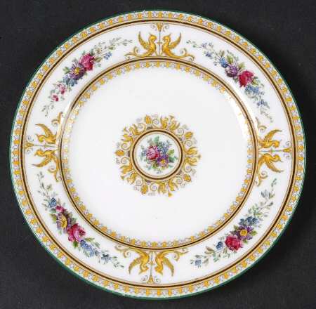 Columbia White (Yellow Border Accent) Bread & Butter Plate