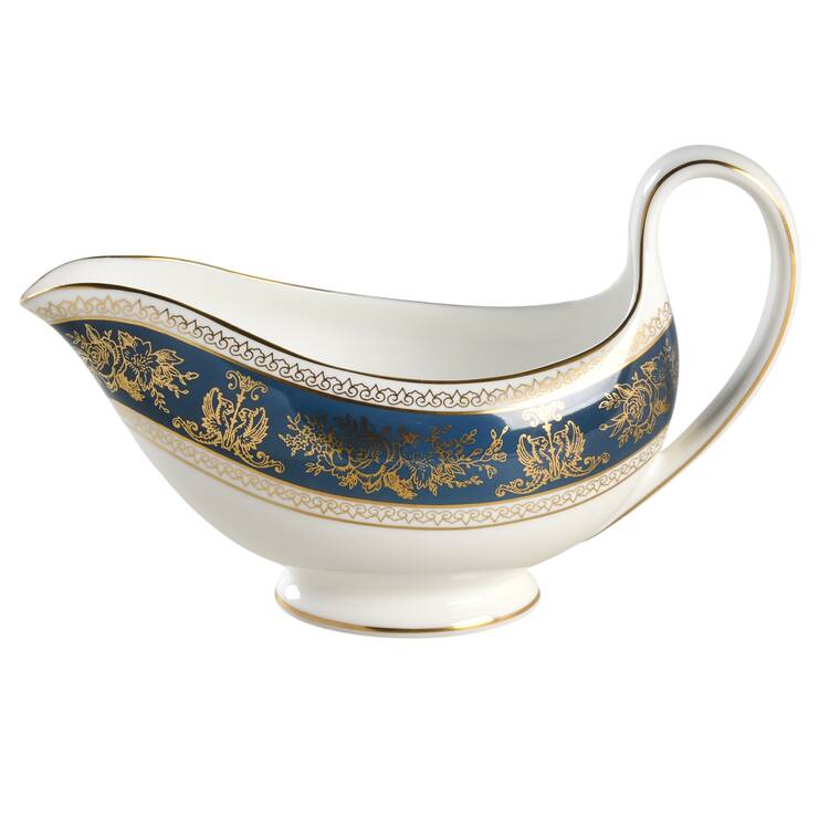 Columbia Blue & Gold Gravy Boat