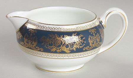 Columbia Blue & Gold 146 Shape Creamer