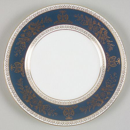 Columbia Blue & Gold Bread & Butter Plate