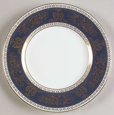 Columbia Blue & Gold Dessert/Pie Plate