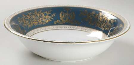 Columbia Blue & Gold Coupe Cereal Bowl
