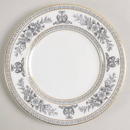 Columbia Black Bread & Butter Plate
