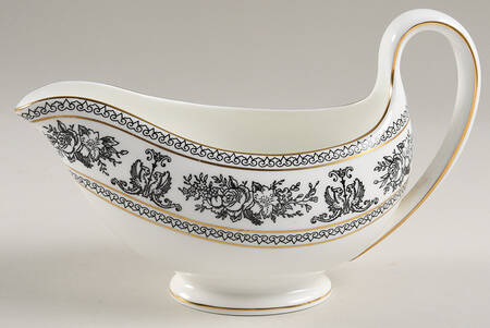 Columbia Black Gravy Boat