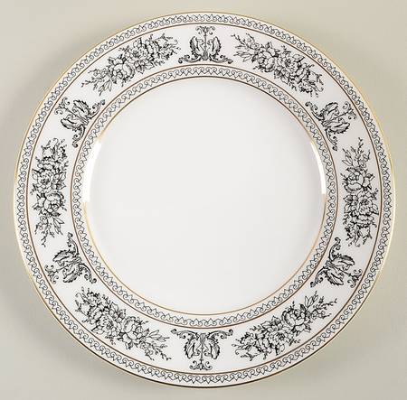 Columbia Black Luncheon Plate