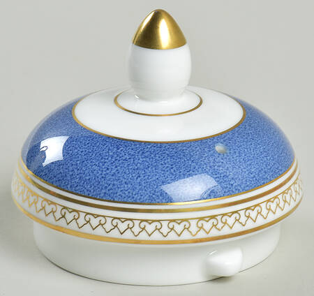 Columbia Powder Blue Rim (White Center) Lid for Coffee Pot