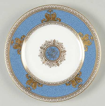 Columbia Powder Blue Rim (White Center) Bread & Butter Plate