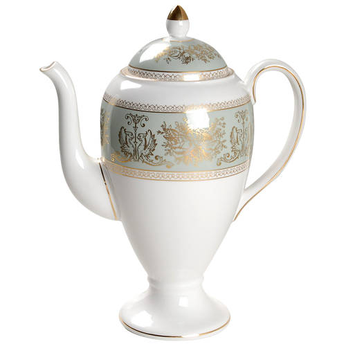 Columbia Sage Green Rim Coffee Pot & Lid