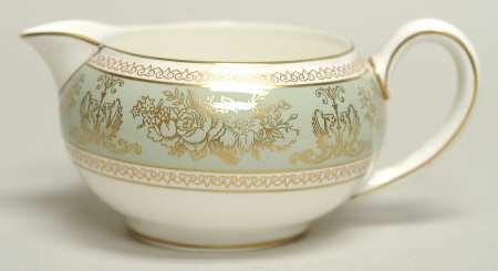 Columbia Sage Green Rim 146 Shape Creamer