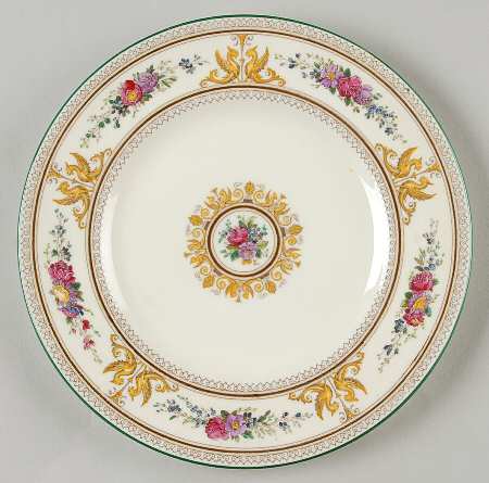 Columbia Ivory Body (Yellow Griffons) Salad Plate