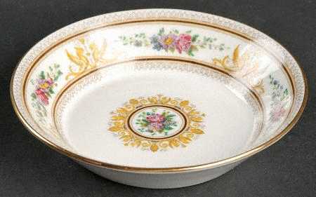 Columbia White (Gold Trim) Fruit/Dessert (Sauce) Bowl