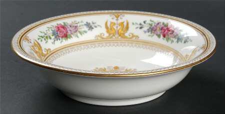 Columbia White (Gold Trim) Coupe Cereal Bowl