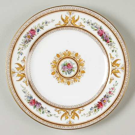 Columbia White (Gold Trim) Bread & Butter Plate