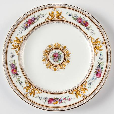 Columbia White (Gold Trim) Salad Plate