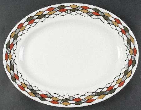 Columbine 15" Oval Serving Platter