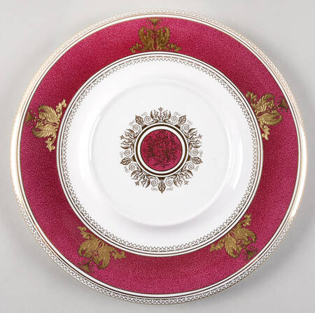 Columbia Powder Ruby (Rim and Center) Underplate for Tureen