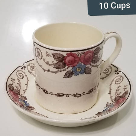 Consall Flat Demitasse Cup & Saucer Set