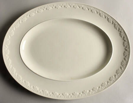 Corinthian Cream 15" Oval Serving Platter