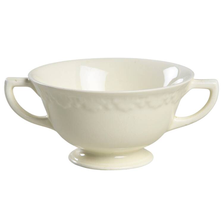 Corinthian Cream Footed Cream Soup Bowl