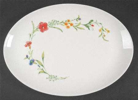 Cornflower 15" Oval Serving Platter