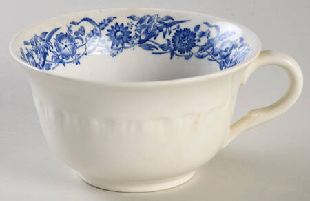 Cornflower Blue Flat Cup