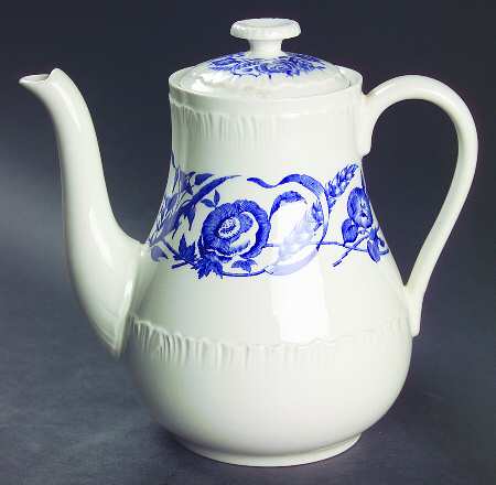 Cornflower Blue Coffee Pot & Lid