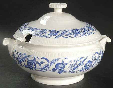 Cornflower Blue Tureen &  Lid