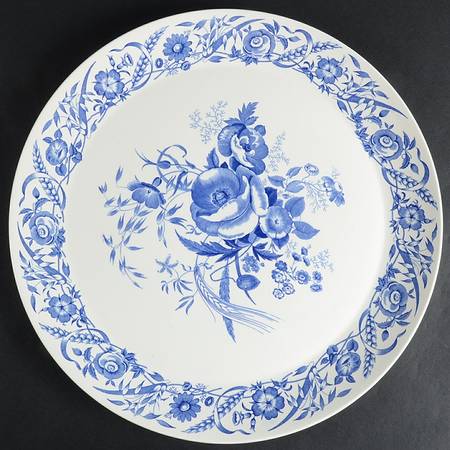 Cornflower Blue 16" Round Torte Plate
