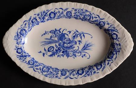 Cornflower Blue Relish/Gravy Underplate