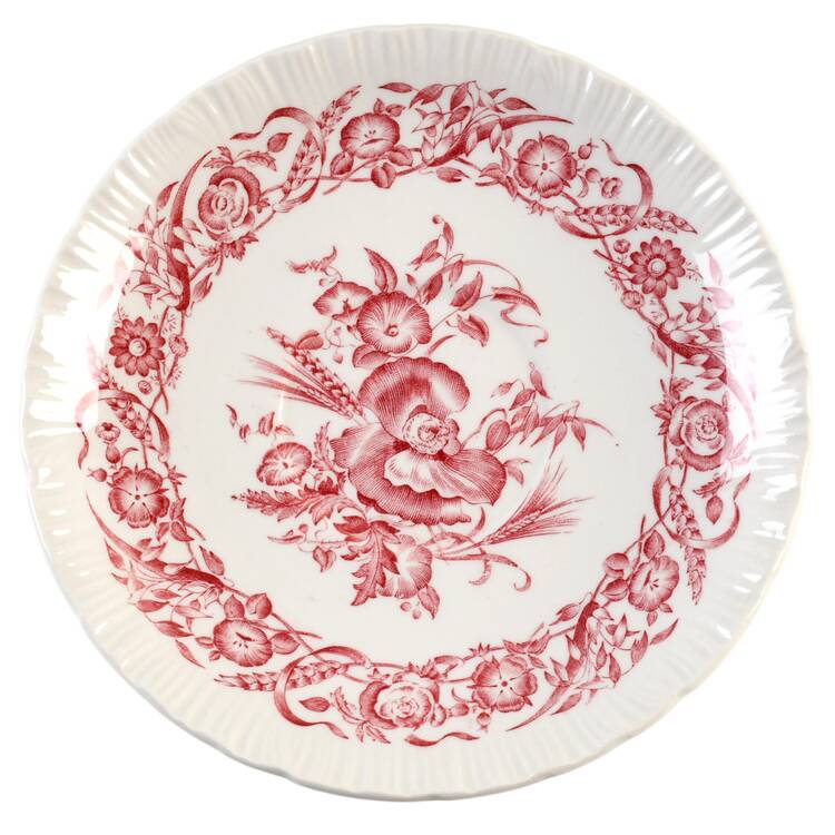 Cornflower Crimson Saucer