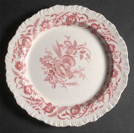 Cornflower Crimson 13" Chop Plate (Round Platter)