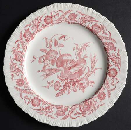 Cornflower Crimson Salad Plate