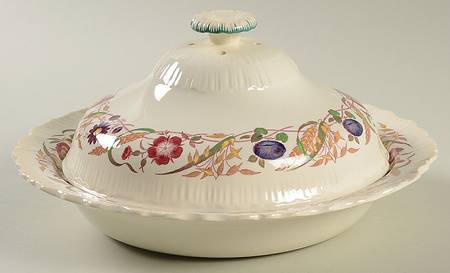 Cornflower Muffin Dish & Lid