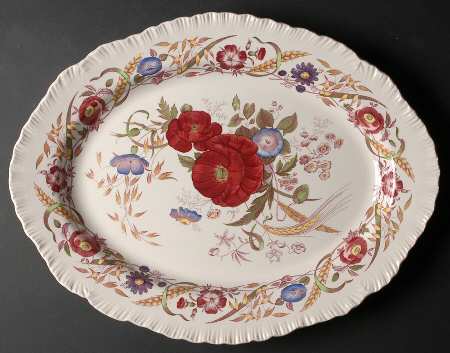 Cornflower 17" Oval Serving Platter