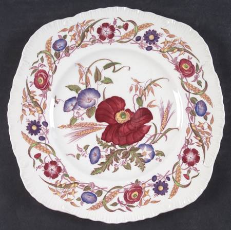 Cornflower Square Luncheon Plate