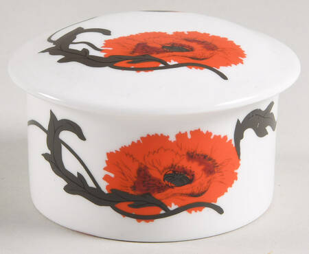 Cornpoppy (Susie Cooper) 2" Round Box & Lid