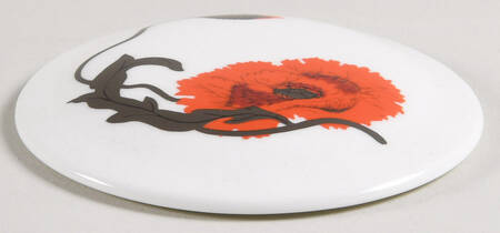 Cornpoppy (Susie Cooper) Lid for 2" Round Box