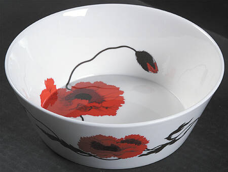 Cornpoppy (Susie Cooper) 8" Round Vegetable Bowl