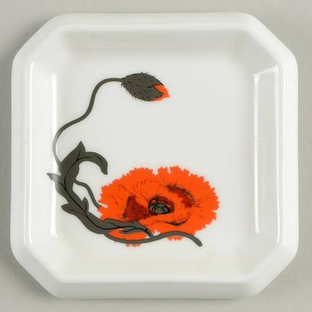 Cornpoppy (Susie Cooper) 4" Square Tray