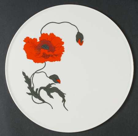 Cornpoppy (Susie Cooper) 11" Round Tray