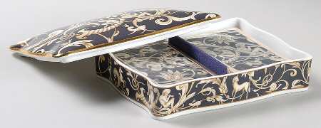 Cornucopia Double Deck Playing Card Box & Lid with Cards