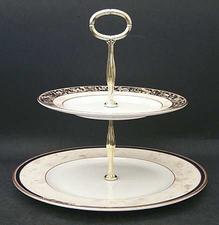 Cornucopia 2 Tiered Serving Tray (Dinner & Salad Plate)