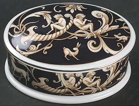 Cornucopia Oval Box & Lid by Wedgwood