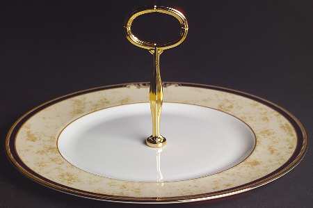 Cornucopia Round Serving Plate with Handle (DP)