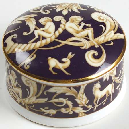 Cornucopia Round Box & Lid by Wedgwood