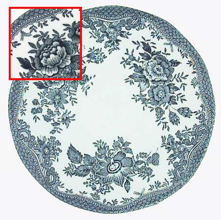 Cottage Rose Teal Saucer